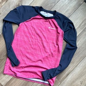 Columbia Girls L (14-16) long sleeve rash guard